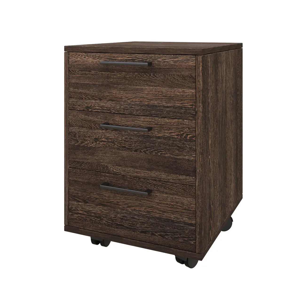 Тумба мобільна ВЕСТ ВУД КОМПАНІ 2012 VV-450-2-2b (450х500х650мм), ЛДСП, 3 шухляди, венге вінтаж